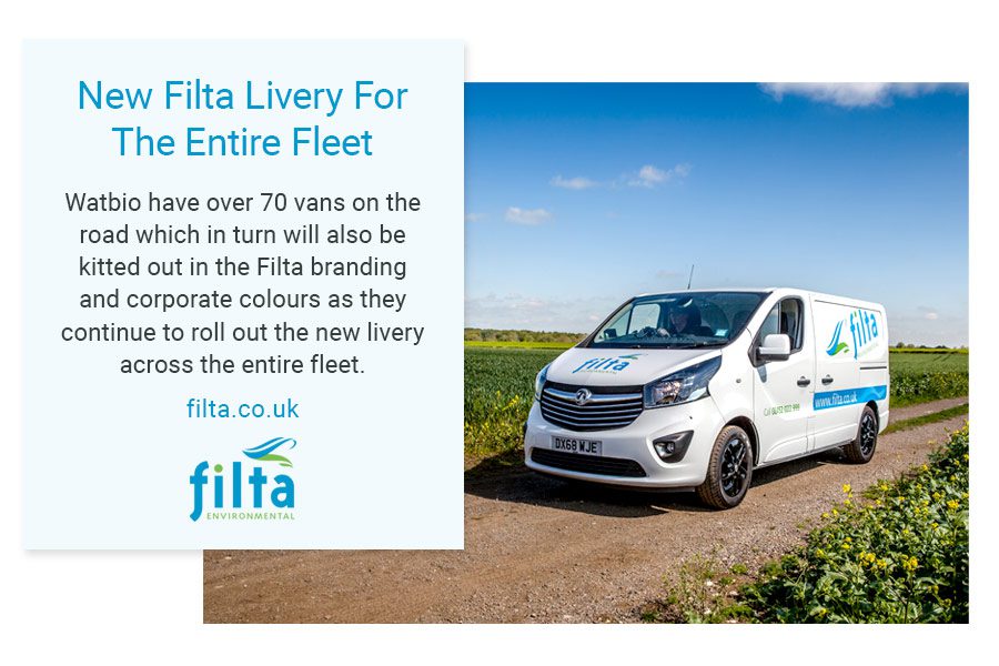 New Filta Livery - Filta Environmental Fleet Vans - UK