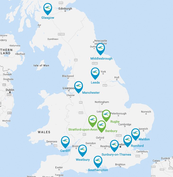 Filta Depot Locations - Filta Environmental UK