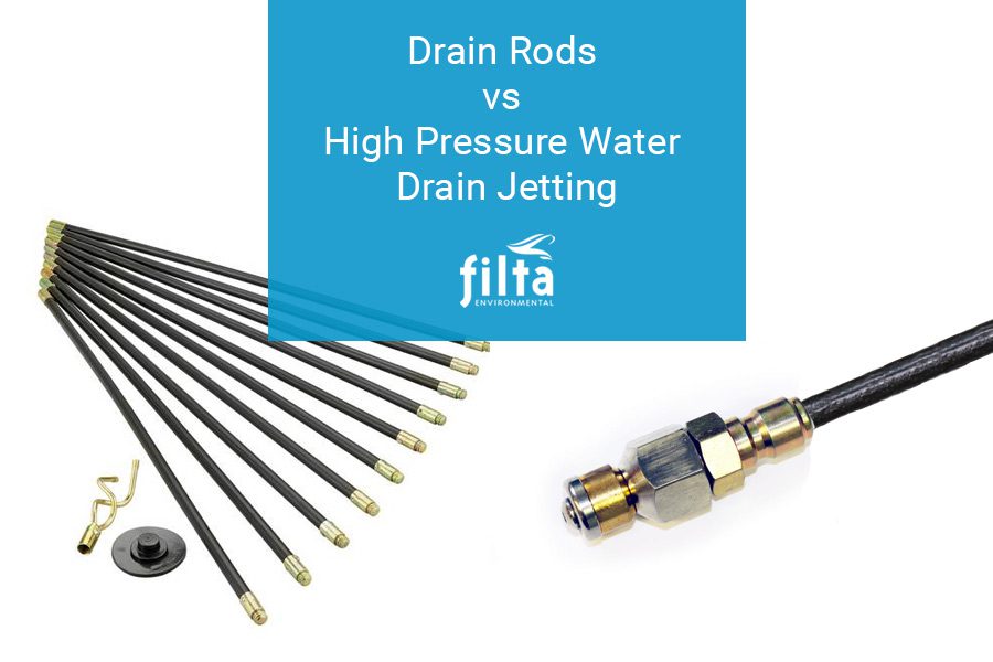 Drain Rods vs Drain Jetting - Drain Clearing UK - Filta Environmental