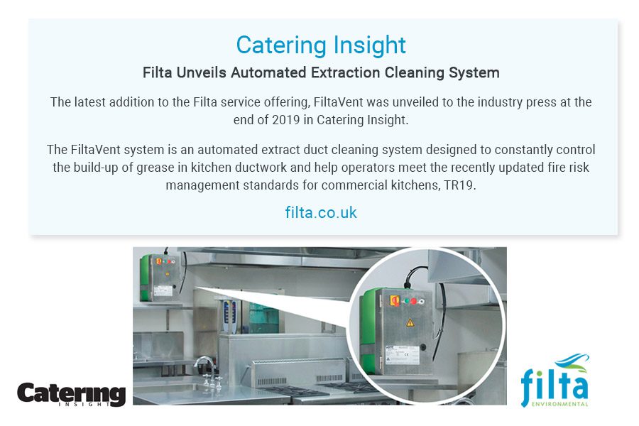 Automated Extraction Cleaning System - Filta Environmental - UK - Catering Insight