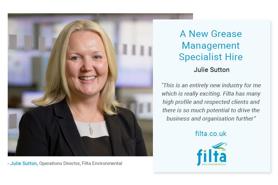 Julie Sutton - Grease Management Specialist - Filta Commercial Kitchen - UK