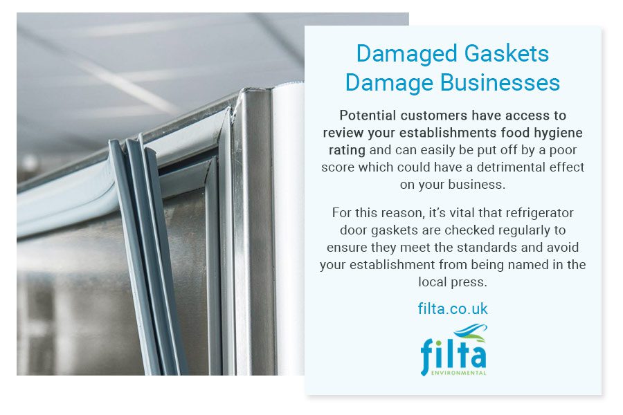 Damaged Fridge Door Gaskets - Professional Kitchens - Filta UK