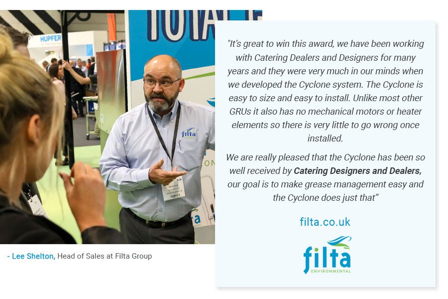 FOG Cyclone - Dealers Choice Catering Insight Awards - Lee Shelton Filta UK