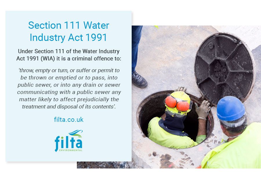 Section 111 Water Industry Act 1991 - Filta Environmental UK