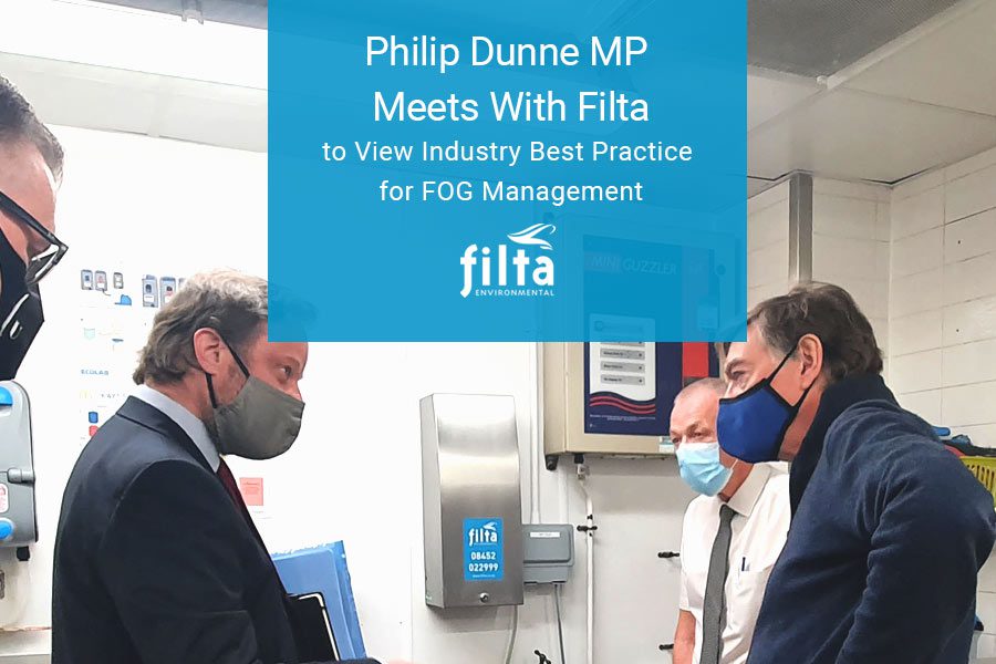 Philip Dunne MP at McDonalds - Filta FOG Management UK