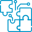 Icon illustrating integration Icon illustrating integration