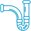 Icon illustrating a clogged drain Icon illustrating a clogged drain